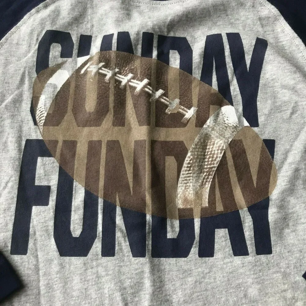NWT Gymboree Boy’s Football Sunday Funday T-Shirt Youth Kid’s Size 5